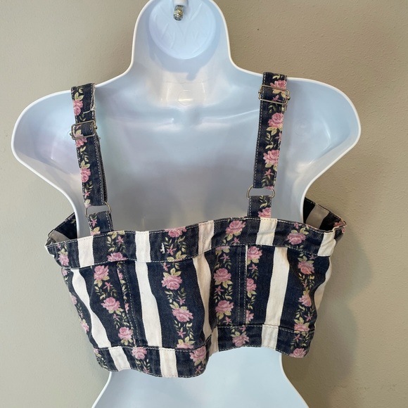 White and Blue Jean Tank - Picture 4 of 5